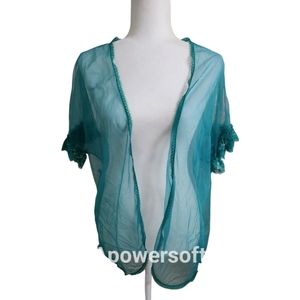Vintage Teal Bed Jacket
